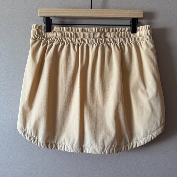 Women's L Halara High Waisted Drawstring Pocket Curved Hem Mini Golf Skirt - Picture 5 of 8